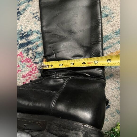 Equestrian Tall Leather Authentic Riding Boots Black 8 - Picture 12 of 12